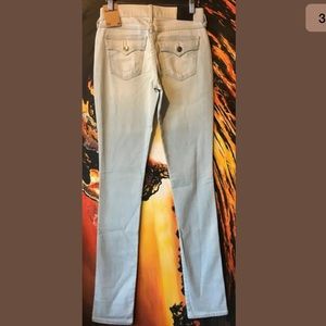 NWOT TRUE RELIGION CORA STRAIGHT high waist pant denim jean SUPER STRETCH BLUE